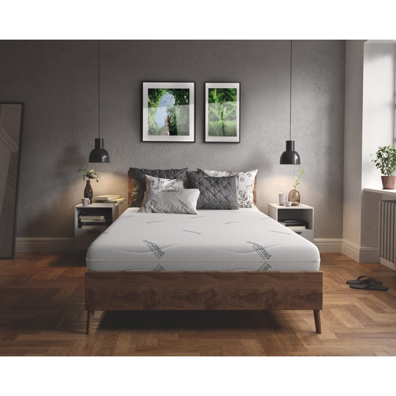 Somnart - saltea antiacarieni somnomed antiacaria pentru alergici 140x200x20cm, husa detasabila si lavabila cu tratament antiacarian, fermitate medie