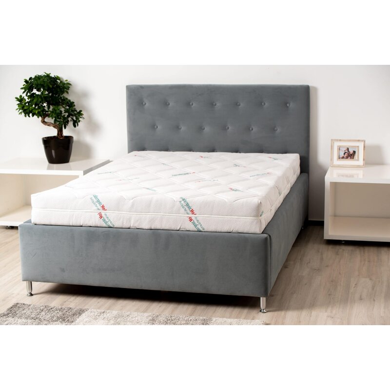 Somnart - saltea antibacterii, hypoallergenicmed antibacteria, 140x200x18 cm, spuma poliuretanica, fermitate medie