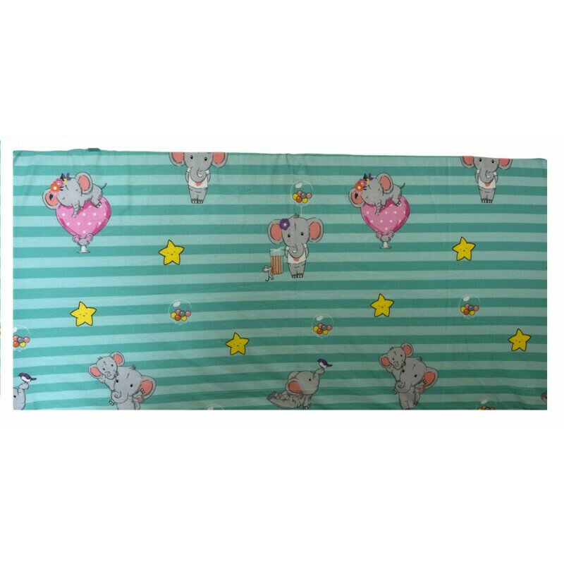 Kreis design - saltea basic cu animalute 120/60/4 cm. , mint
