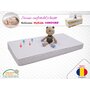 MyKids - Saltea pentru patut Confort II din Bumbac, 120x80 cm, 12 cm Cocos-Spuma-Cocos, Alb - 1