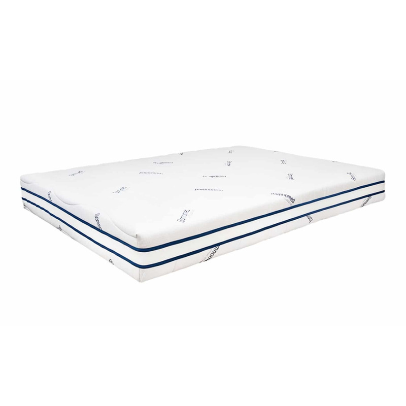 Saltea cu memorie somnomed antiacaria 160x200, înălțime 20 cm, pentru alergici, husă cu tratament antiacarian, rulată, fermitate medie