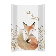 Saltea de infasat, Ceba Baby, Cu intaritura, 70x50 cm, Suprafata impermeabila, Pentru comode de infasat, masute sau patuturi, Fara ftalati, 0 luni+, Basic Red Fox