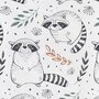 Saltea de infasat, Ceba Baby, Pliabila, 60 x 40 cm, Raccoon - 2