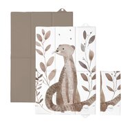 Saltea de infasat, Ceba Baby, Pliabila, 60x40 cm, Suprafata impermeabila, Multifunctionala, Pentru acasa si in deplasari, Basic Clever Otter