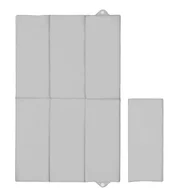 Saltea de infasat, Ceba Baby, Pliabila, 60x40 cm, Suprafata impermeabila, Multifunctionala, Pentru acasa si in deplasari, Basic Grey