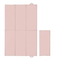 Saltea de infasat, Ceba Baby, Pliabila, 80x50 cm, Suprafata impermeabila, Multifunctionala, Pentru acasa si in deplasari, Basic Pink