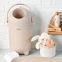 Saltea de infasat, Nattou, Softy, Moale, Utilizabil si fara husa, Design ergonomic, Spuma PU, 70x50x10 cm, Fara BPA, 0 luni+, Beige - 6