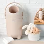 Saltea de infasat, Nattou, Softy, Moale, Utilizabil si fara husa, Design ergonomic, Spuma PU, 70x50x10 cm, Fara BPA, 0 luni+, Beige - 6
