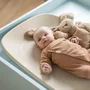 Saltea de infasat, Nattou, Softy, Moale, Utilizabil si fara husa, Design ergonomic, Spuma PU, 70x50x10 cm, Fara BPA, 0 luni+, Beige - 2