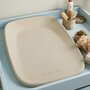 Saltea de infasat, Nattou, Softy, Moale, Utilizabil si fara husa, Design ergonomic, Spuma PU, 70x50x10 cm, Fara BPA, 0 luni+, Beige - 7