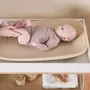 Saltea de infasat, Nattou, Softy, Moale, Utilizabil si fara husa, Design ergonomic, Spuma PU, 70x50x10 cm, Fara BPA, 0 luni+, Beige - 4