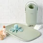 Saltea de infasat, Nattou, Softy, Moale, Utilizabil si fara husa, Design ergonomic, Spuma PU, 70x50x10 cm, Fara BPA, 0 luni+, Green - 3