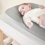 Saltea de infasat, Nattou, Softy, Moale, Utilizabil si fara husa, Design ergonomic, Spuma PU, 70x50x10 cm, Fara BPA, 0 luni+, Gri - 5