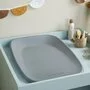 Saltea de infasat, Nattou, Softy, Moale, Utilizabil si fara husa, Design ergonomic, Spuma PU, 70x50x10 cm, Fara BPA, 0 luni+, Gri - 7