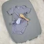 Saltea de infasat, Nattou, Softy, Moale, Utilizabil si fara husa, Design ergonomic, Spuma PU, 70x50x10 cm, Fara BPA, 0 luni+, Gri - 13