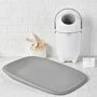 Saltea de infasat, Nattou, Softy, Moale, Utilizabil si fara husa, Design ergonomic, Spuma PU, 70x50x10 cm, Fara BPA, 0 luni+, Gri - 14