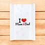 Saltea de infasat, New Baby, 50x70, Atasabila la patut, Fara substante nocive, 0 luni+, I love mum and dad - 2