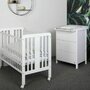 Saltea de infasat YappyNordGrey cu doua cearceafuri impermeabile, YappyKids, 73x55 cm, Gri - 4