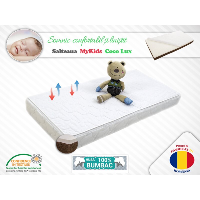 Mykids - saltea coco lux 140x70x11 cm
