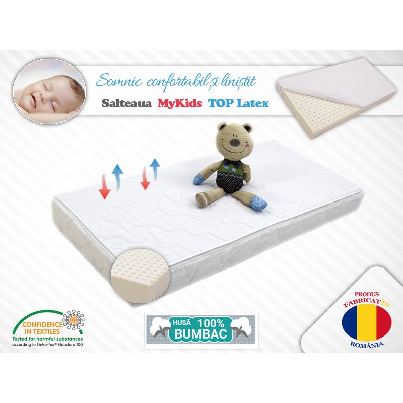Mykids - saltea top latex 140x70x10 (cm)