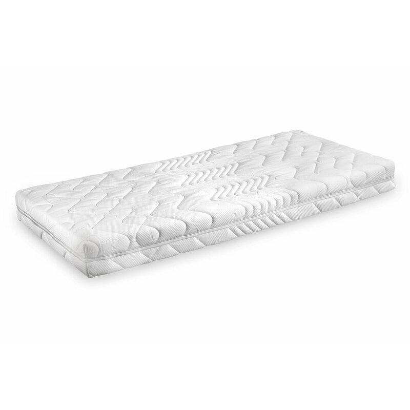 Somnart - saltea ortopedica optimax ortopedic 140x200, grosime 18cm, cu spuma poliuretanica, husa detasabila si lavabila, fermitate medie