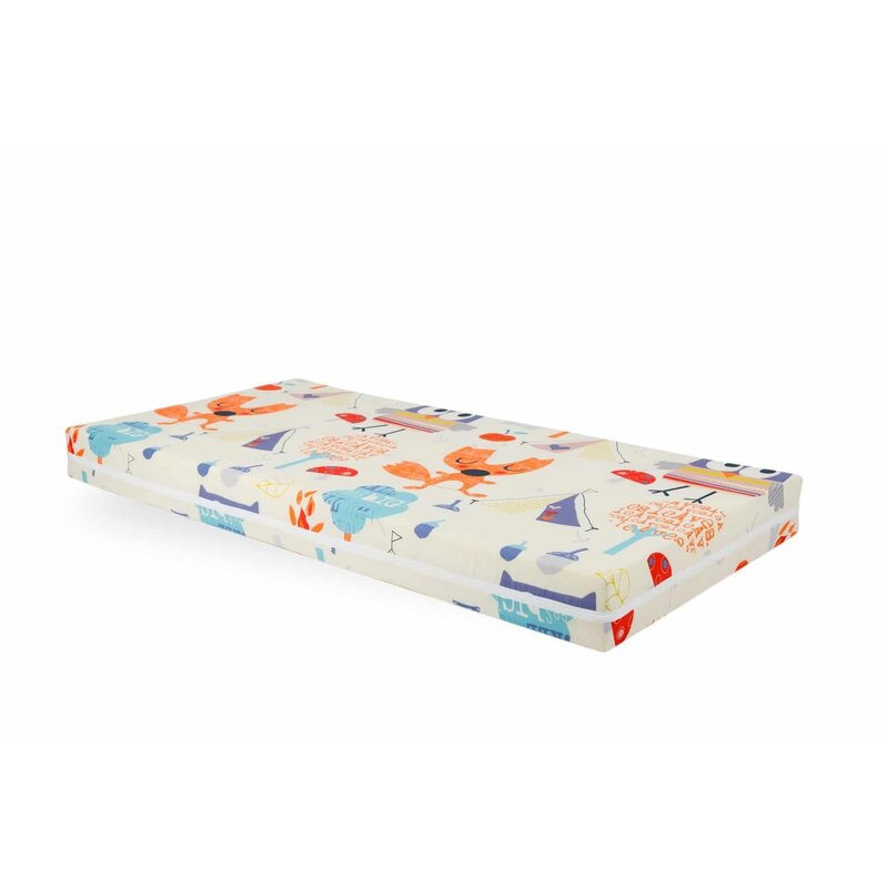 Somnart - saltea pat 60x120 memory cu husa protectie impermeabila pentru bebelusi si copii, bufnita