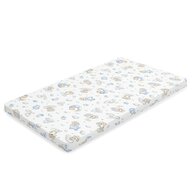 Saltea patut bebe, New Baby, Din spuma, Cu husa detasabila, 120x60x6 cm, 0 luni+, Blue Koala