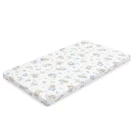 Saltea patut bebe, New Baby, Din spuma, Cu husa detasabila, 120x60x6 cm, 0 luni+, Blue Koala