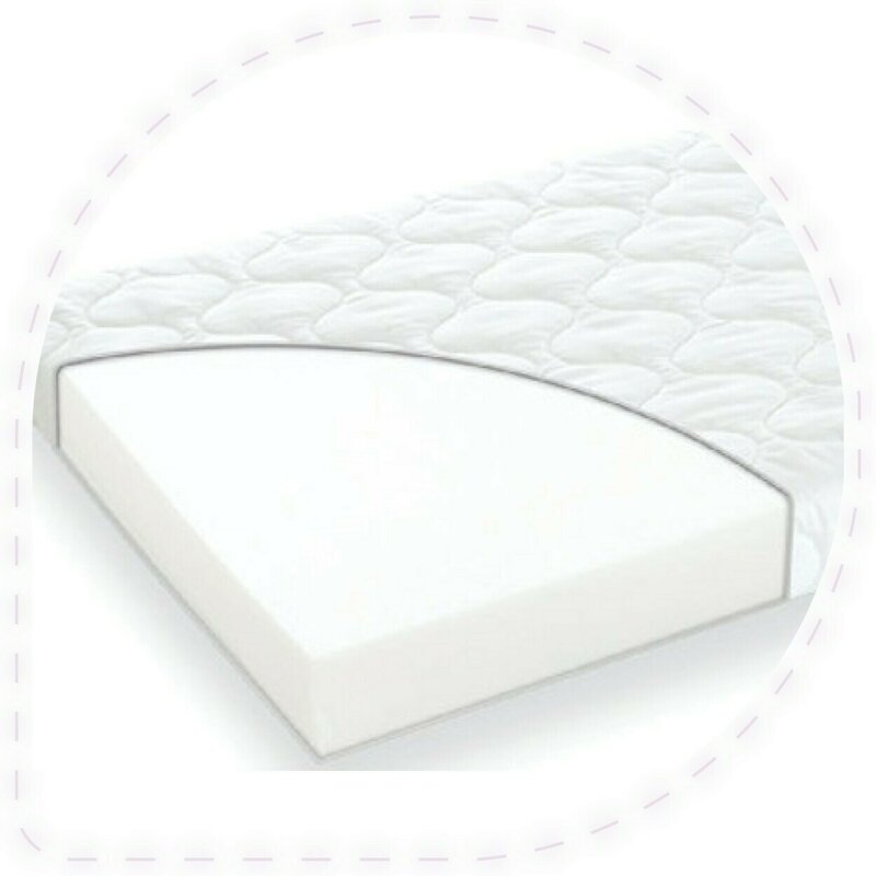 Traeumeland - saltea pentru patut easy din bumbac, 140x70 cm, 7.5 cm spuma