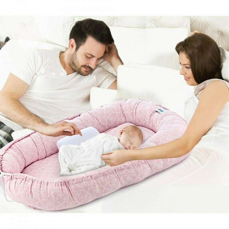 Babyjem - saltea reductor babynest between parents (culoare: bleu)