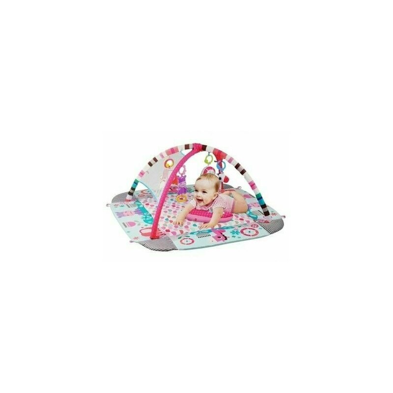 Leantoys - salteluta covoras educational, pentru bebelusi, 5 in 1 cu jucarii, , 7192