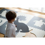 Ricokids - Covoras puzzle , 6 bucati, Cu animalute, 180x120 cm, Gri - 9