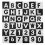 Ricokids - Covoras puzzle , Cu litere si cifre, 180x180 cm, Alb/Negru - 1