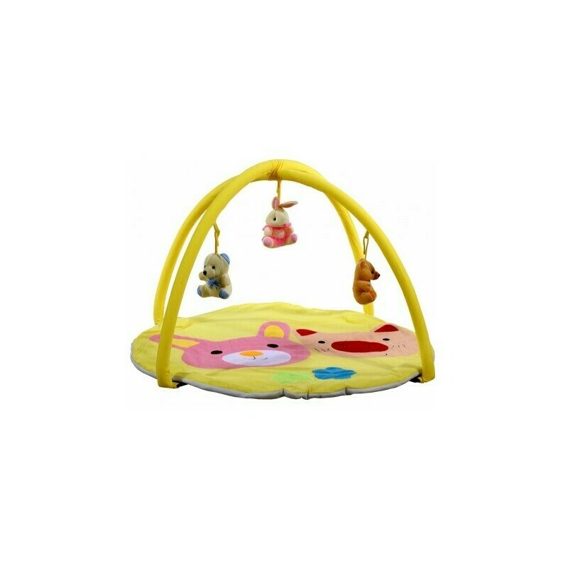 Arti - salteluta de joaca pig & rabbit toys, yellow