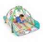 Salteluta interactiva, Bright Starts, 5 in 1, Cu arcada jucarii detasabila si bile, 5 moduri de joaca, 111x100x46 cm, 0 luni+, Albastru - 8
