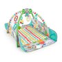 Salteluta interactiva, Bright Starts, 5 in 1, Cu arcada jucarii detasabila si bile, 5 moduri de joaca, 111x100x46 cm, 0 luni+, Albastru - 14