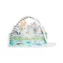 Salteluta interactiva, Lionelo, Anika, 8 jucarii senzoriale, detasabile, fosnaitoare, logopedice, Lavabila la masina, Husa din bambus, 116x112 cm, Multicolor - 4