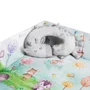 Salteluta interactiva, Lionelo, Anika, 8 jucarii senzoriale, detasabile, fosnaitoare, logopedice, Lavabila la masina, Husa din bambus, 116x112 cm, Multicolor - 9