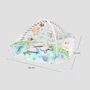 Salteluta interactiva, Lionelo, Anika, 8 jucarii senzoriale, detasabile, fosnaitoare, logopedice, Lavabila la masina, Husa din bambus, 116x112 cm, Multicolor - 21