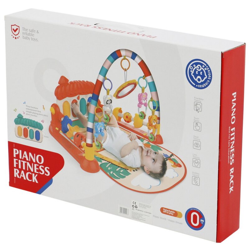 Best of china - salteluta multicolora cu centru de activitati si pian