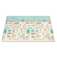 Salteluta pliabila, Toyz, Multifunctionala, Cu geanta de transport inclusa, 200x180x1 cm, Conform cu EN71, 0 luni+, City