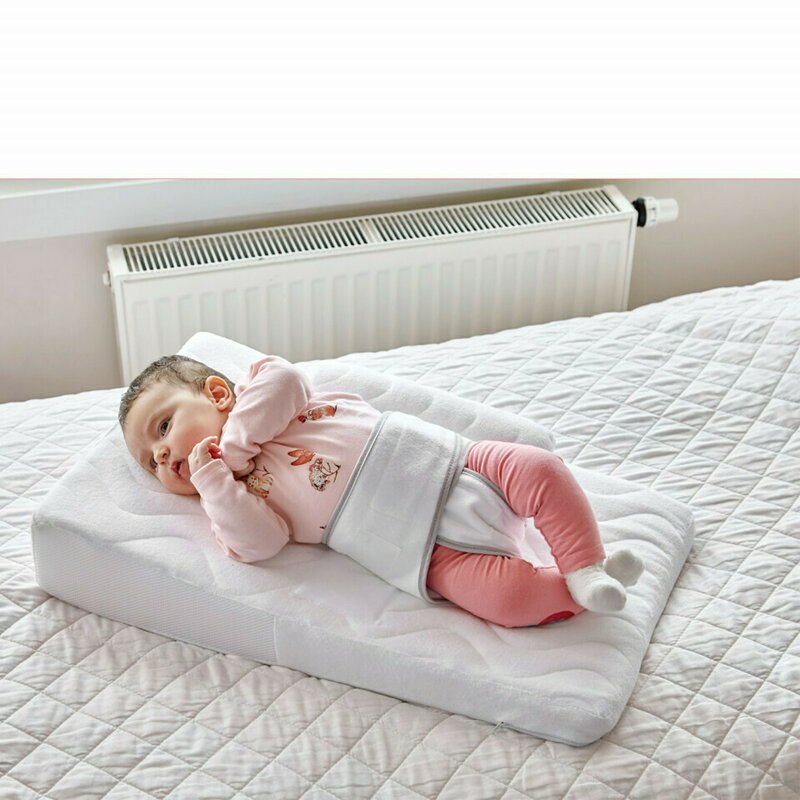 Babyjem - salteluta pozitionator pentru bebelusi baby reflux pillow (culoare: gri)