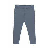 SAM Grey-Blue 74/80 - Pantaloni din lana merinos rib - Iobio