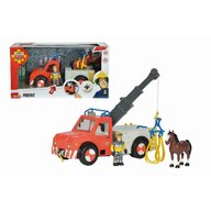 Simba - Masina de pompieri Phoenix , Pompierul Sam , Cu calut, Multicolor