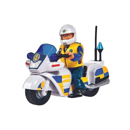 Simba - Motocicleta Politie , Pompierul Sam,  Cu figurina