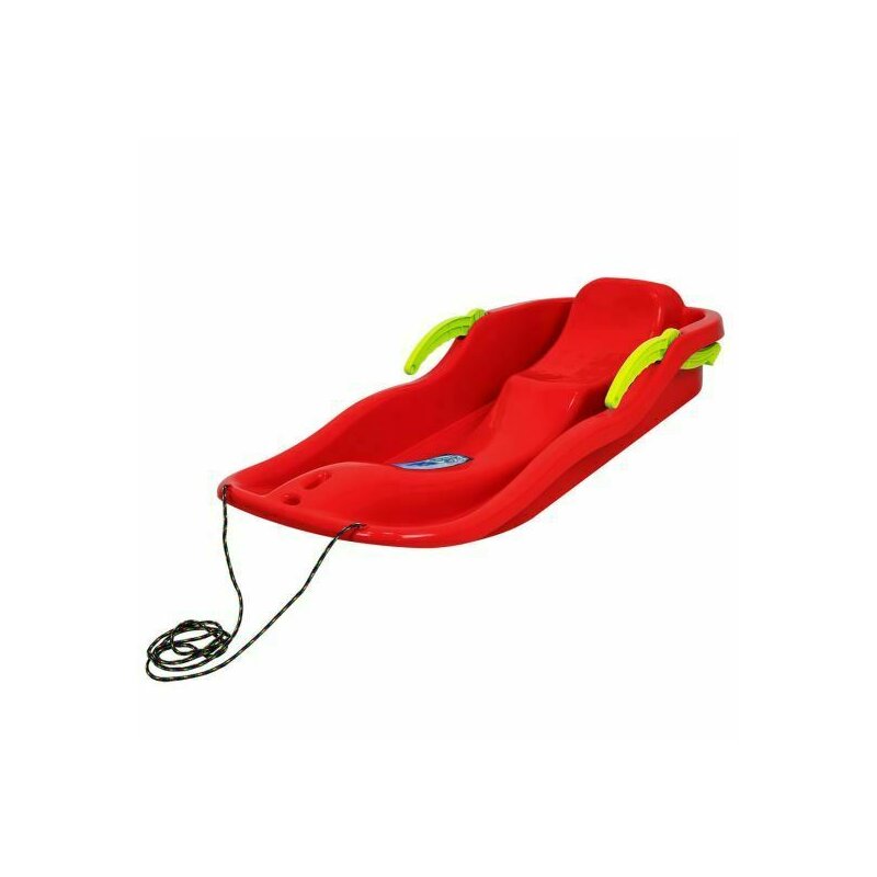 Dhs - sanie plastic cu frana,rosu