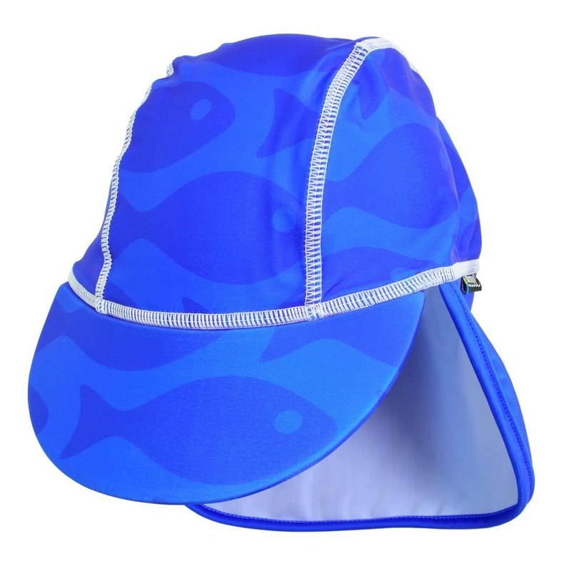 Swimpy - Sapca Fish blue , protectie UV , 2-4 ani