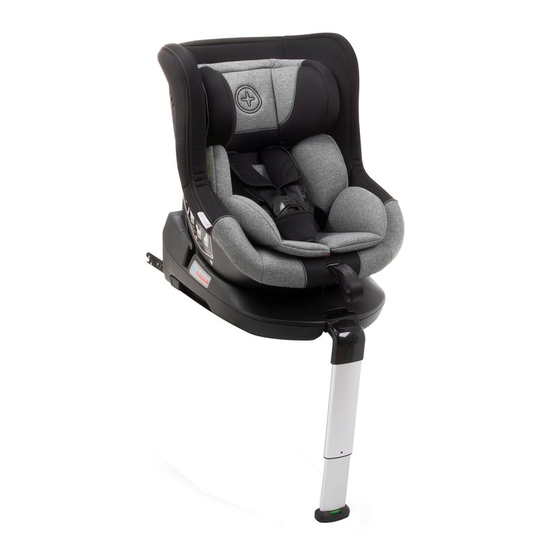 Babyauto – Scaun auto copii More Lennox, rotativ 360 grade, cu Isofix, 0-18 kg, Negru/Gri (0-18