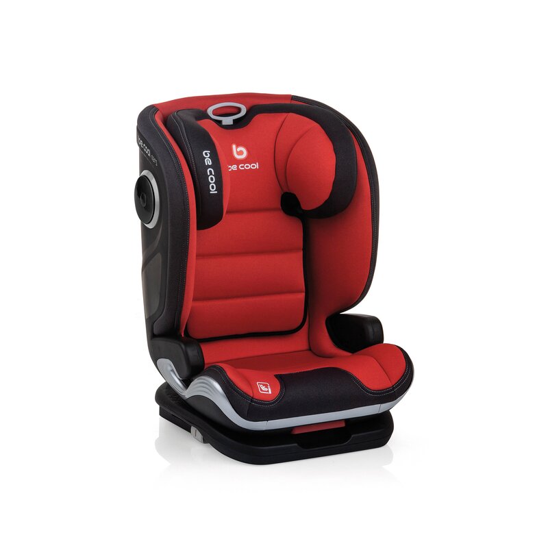 Scaun auto, Be Cool, Mars, I-Size, 100-150 cm, 4-12 ani, Cu isofix, Protectie superioara in caz de impact lateral - SPS, Cu tetiera reglabila, Conform cu standardul european de securitate ECE R129, Scarlet