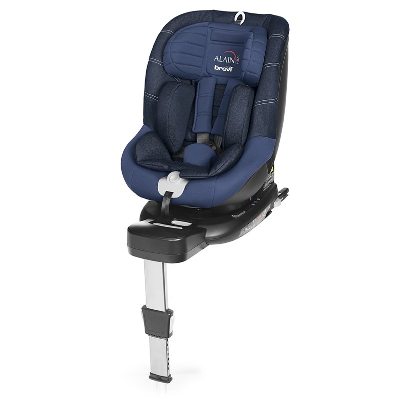 Brevi - scaun auto copii alain i-size, rotativ 360 grade, cu isofix, 0-19 kg, albastru